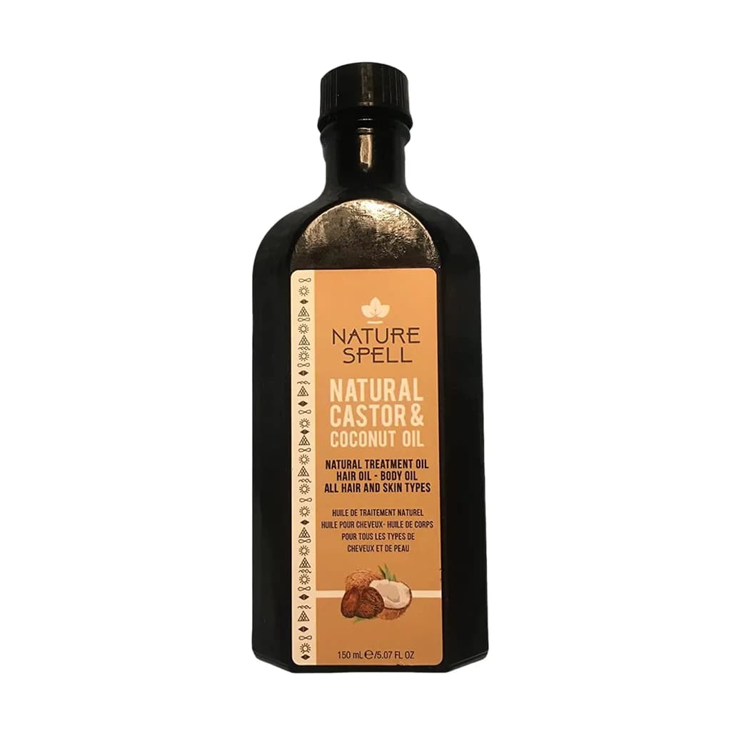 روغن درمانی کرچک و نارگیل نیچر اسپل مناسب مو و بدن 150میل — تصویر ۲