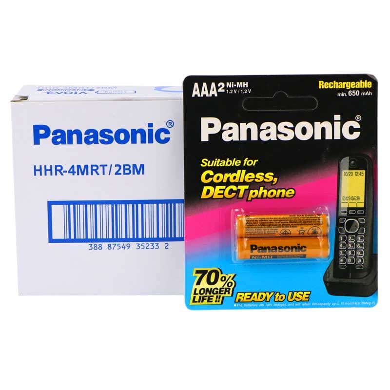 باتری نیم قلمی شارژی Panasonic HHR-4MRT/2BM High Copy — تصویر ۴