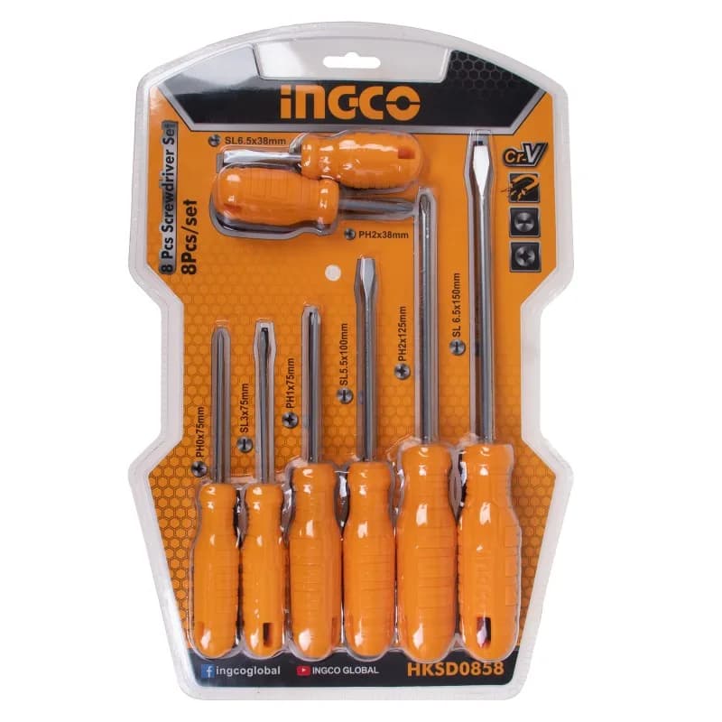 ست پیچ گوشتی 8 عددی اینکو Ingco HKSD0858 — تصویر ۸