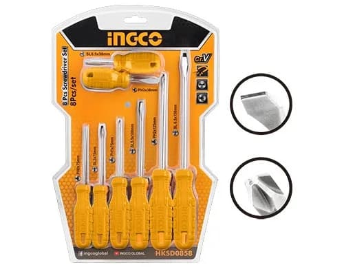 ست پیچ گوشتی 8 عددی اینکو Ingco HKSD0858 — تصویر ۷