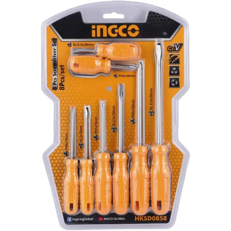 ست پیچ گوشتی 8 عددی اینکو Ingco HKSD0858