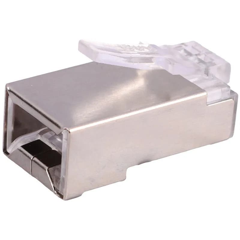 سوکت شبکه D-Net RJ45 Cat6 SFTP بسته 100 عددی — تصویر ۳