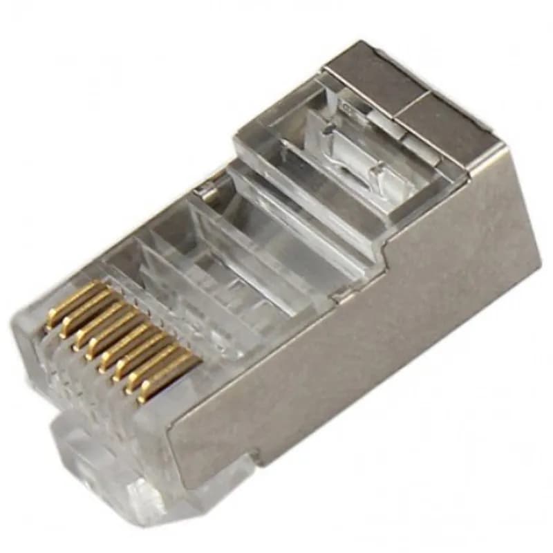 سوکت شبکه D-Net RJ45 Cat6 SFTP بسته 100 عددی — تصویر ۴