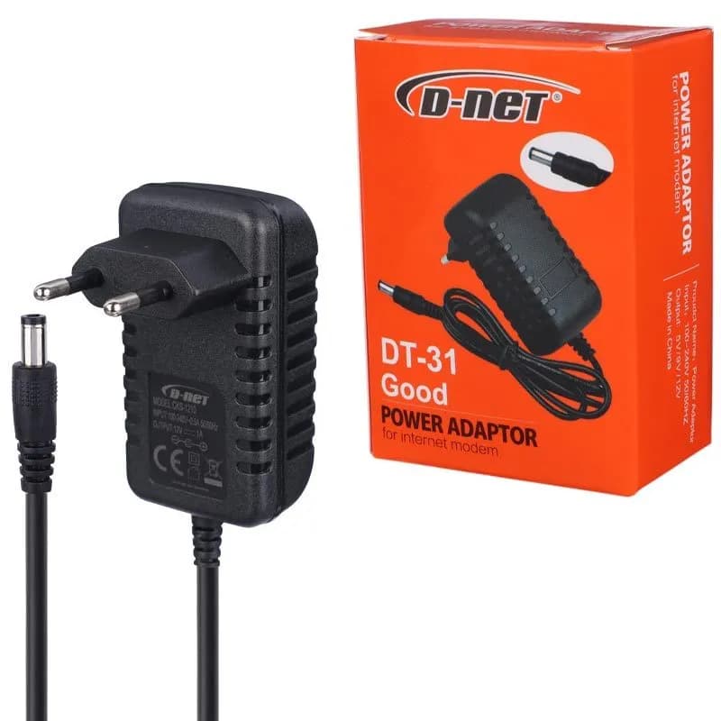 آداپتور D-net DT-31 12V 1A فیش درشت — تصویر ۲