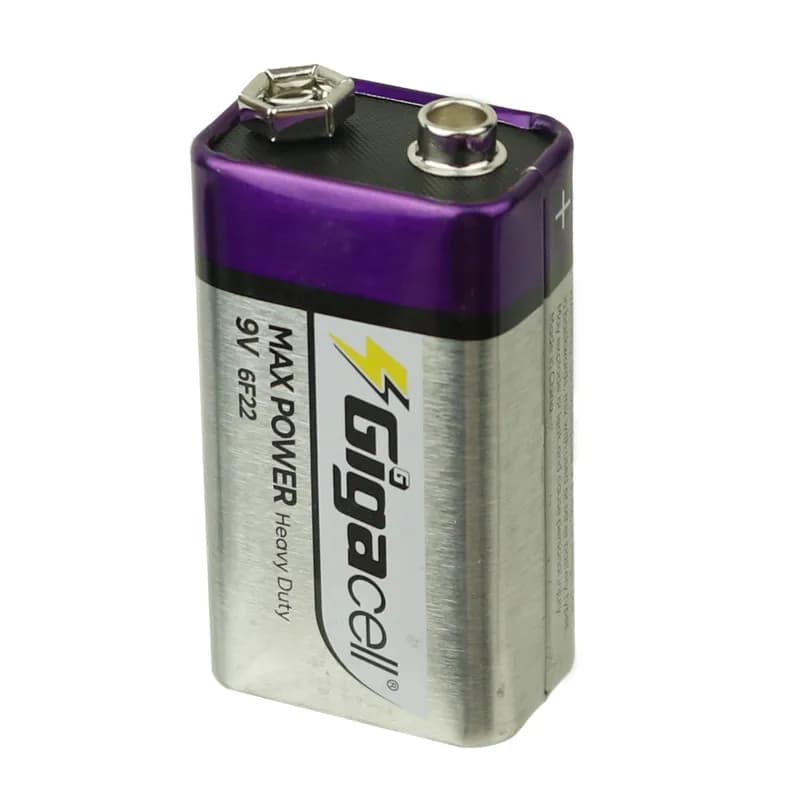 باتری کتابی Gigacell Max Power Heavy Duty 6F22 9V — تصویر ۳