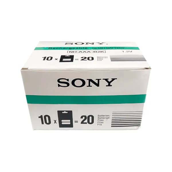 باتری دوتایی نیم قلمی شارژی Sony CycleEnergy Ni-MH AAA 1550mAh — تصویر ۲