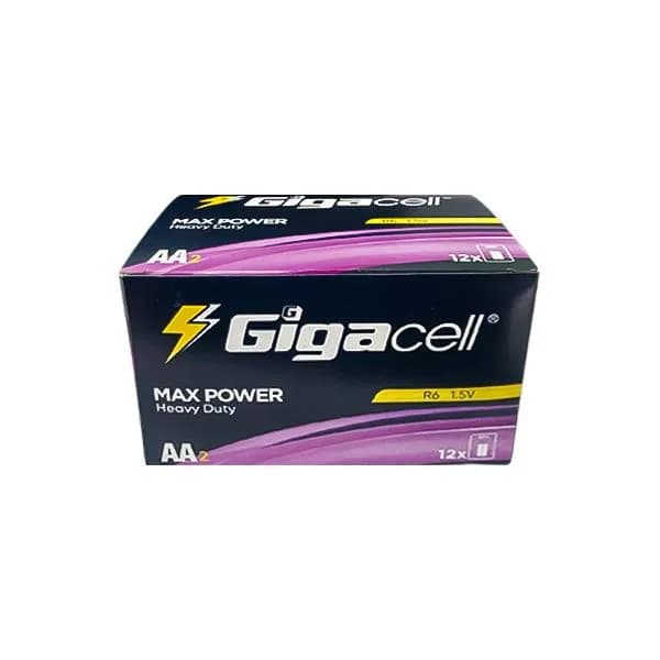 باتری دوتایی قلمی Gigacell Max Power Heavy Duty R6 1.5V AA — تصویر ۳