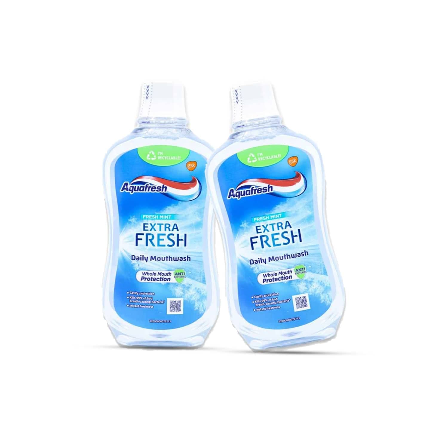 دهان شویه روزانه آکوافرش مدل EXTRA FRESH حجم 500 میل