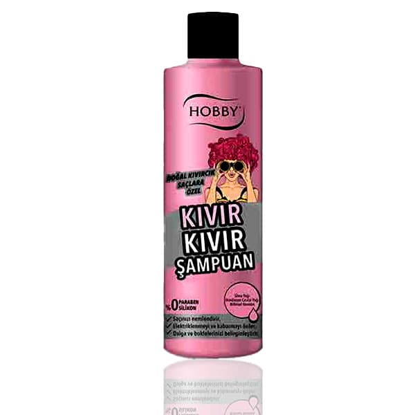 شامپو موی فر هوبی سری kivir kivir حاوی عصاره نارگیل وشی باتر