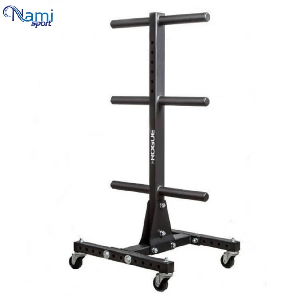 رک صفحه هالتر مدل چرخ دار Barbell plate rack