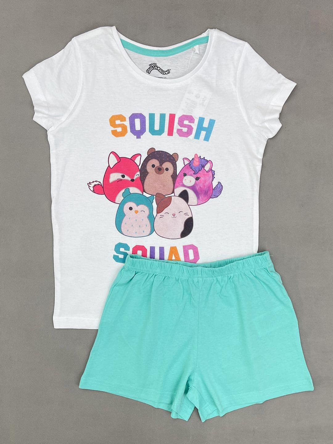 ست تیشرت و شلوارک نوزادی Squishmallows جنس پنبه کد A3178 — تصویر ۳