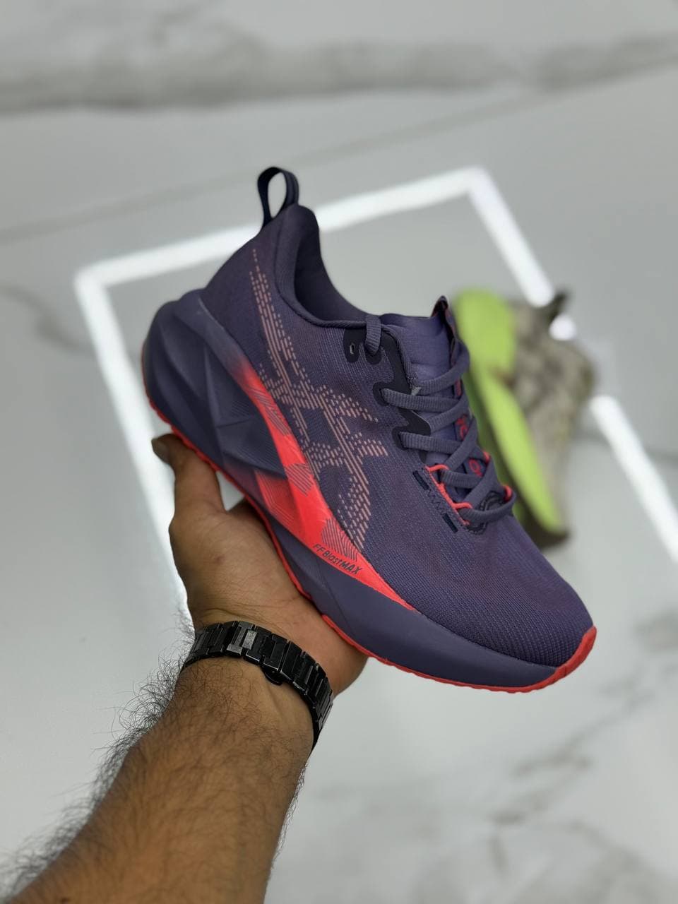 کتانی اسیکس اف اف بلاست مکس 2025 Acics ff blast max بنفش ست