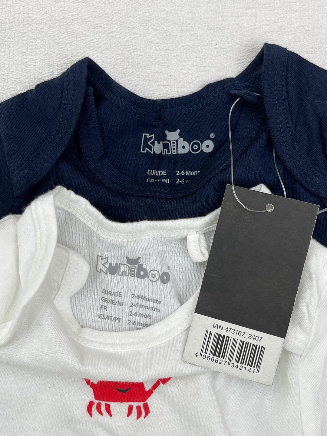 بادی نوزادی 100% پنبه ارگانیک برند Kuniboo کد A3288 — تصویر ۷