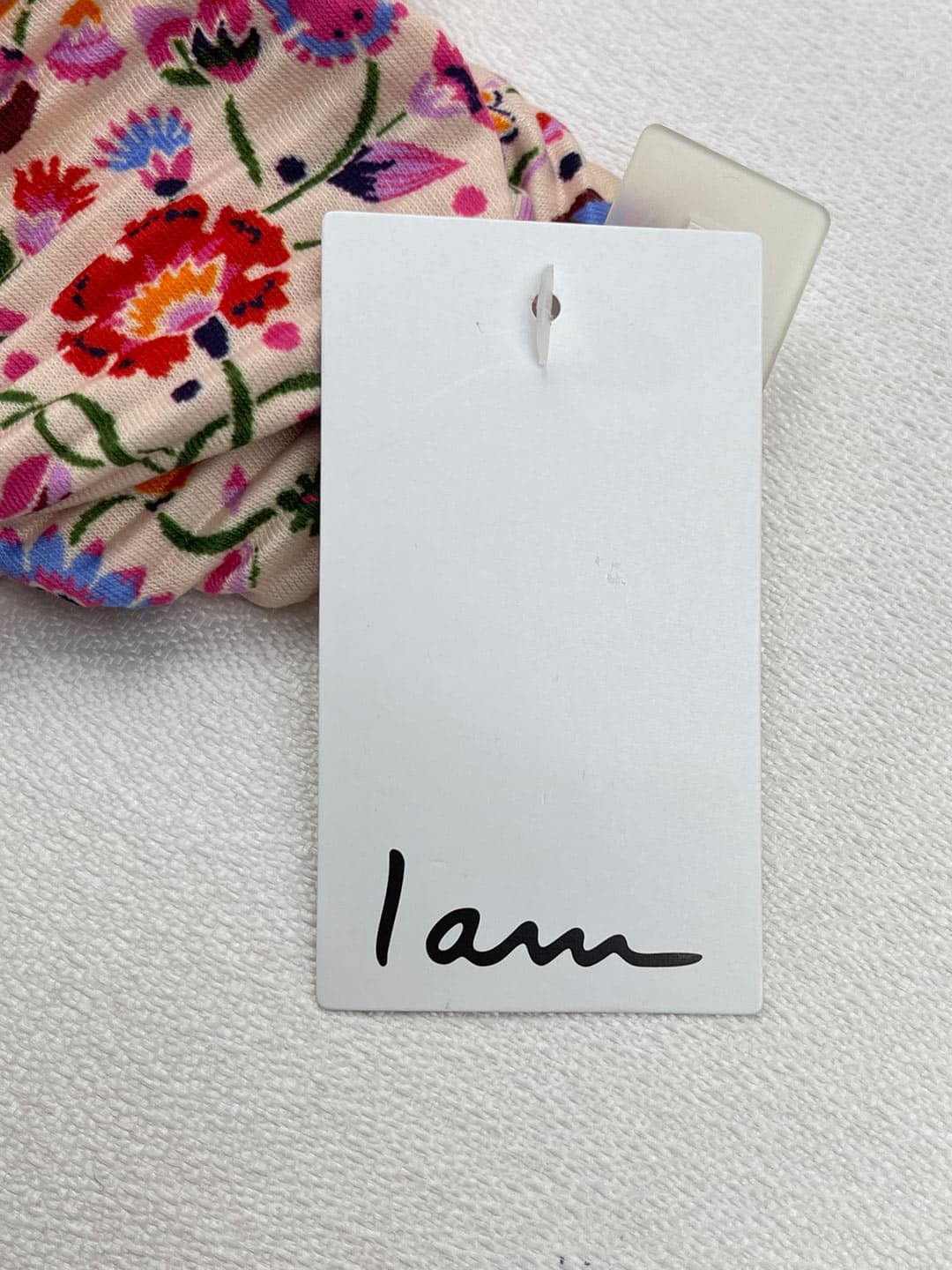 هدبند زنانه گل دار پلیسه برند I am مدل گره ای کد A3075 — تصویر ۵