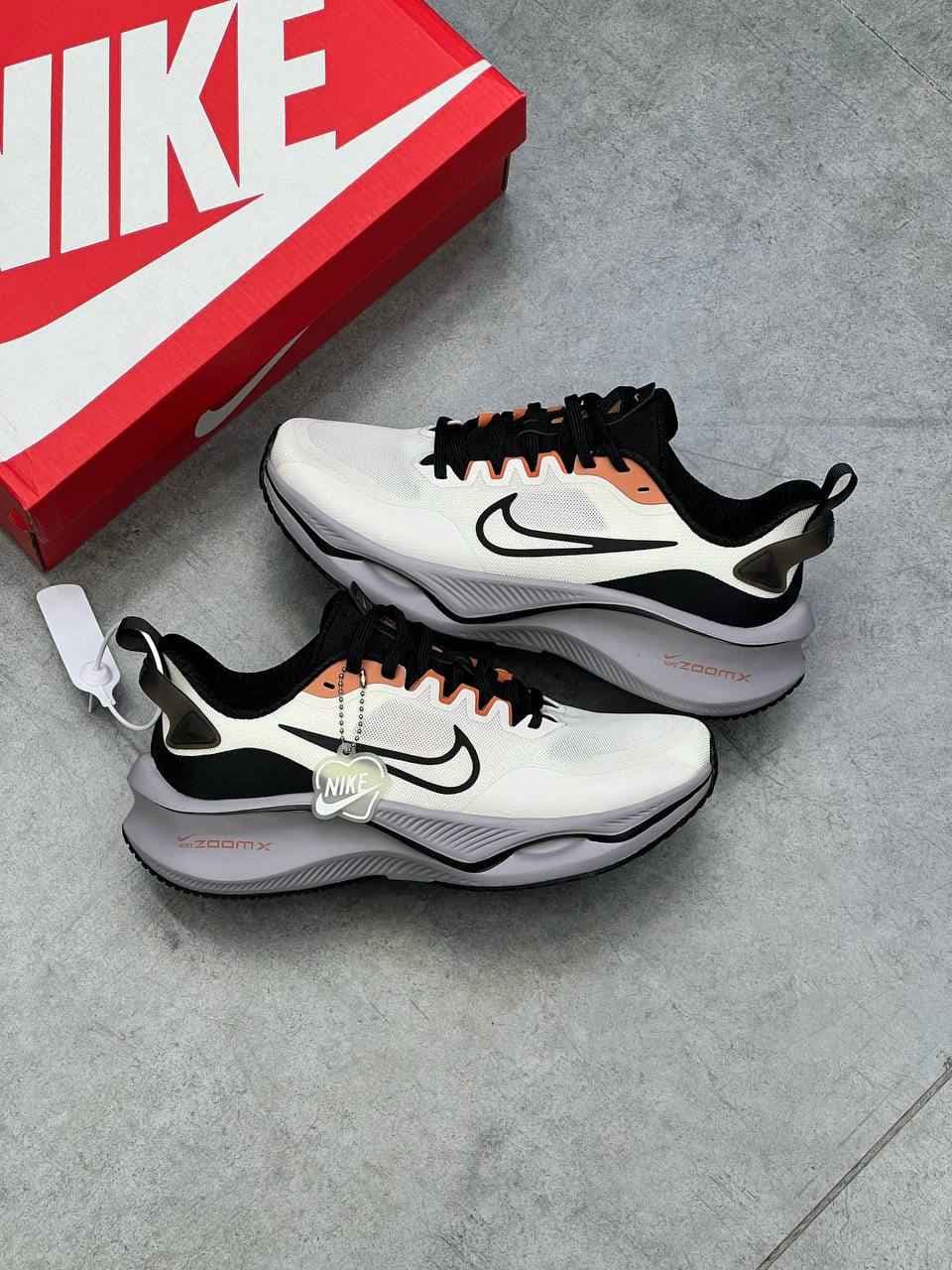 کتانی نایک زومیکس لبخندی Nikezoomx سفید و طوسی