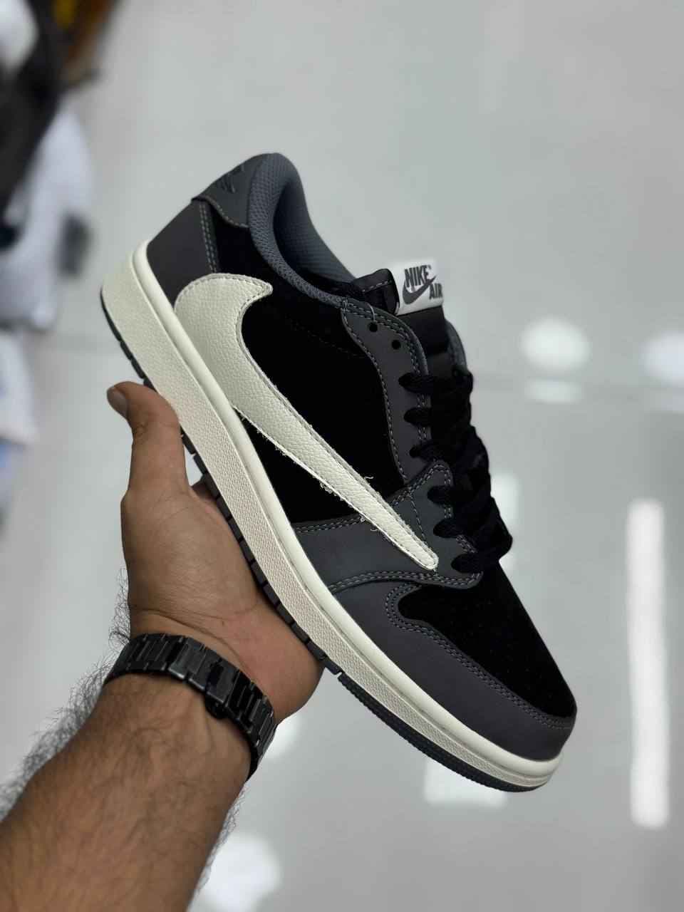 کتانی نایک تراویس اسکات nike travis مشکی و طوسی مردانه