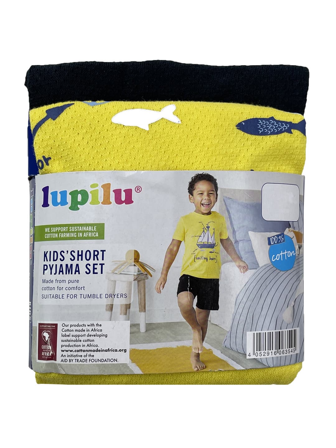 ست تیشرت و شلوارک پسرانه 100% پنبه Lupilu کد A3011 — تصویر ۲