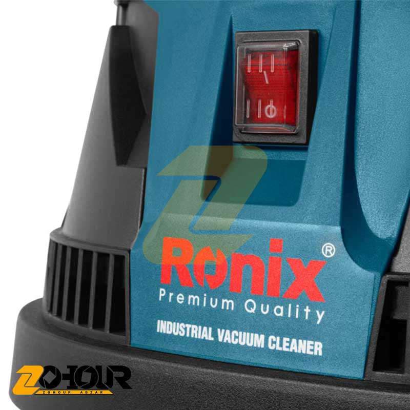 جارو برقی 40 لیتری 1400 وات رونیکس مدل Ronix 1241 — تصویر ۲