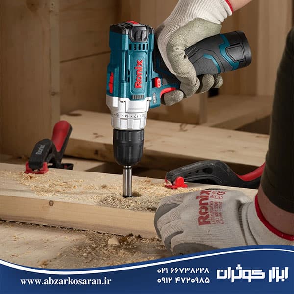 دریل پیچ گوشتی شارژی 12 ولت رونیکس مدل Ronix 8613 — تصویر ۱۲