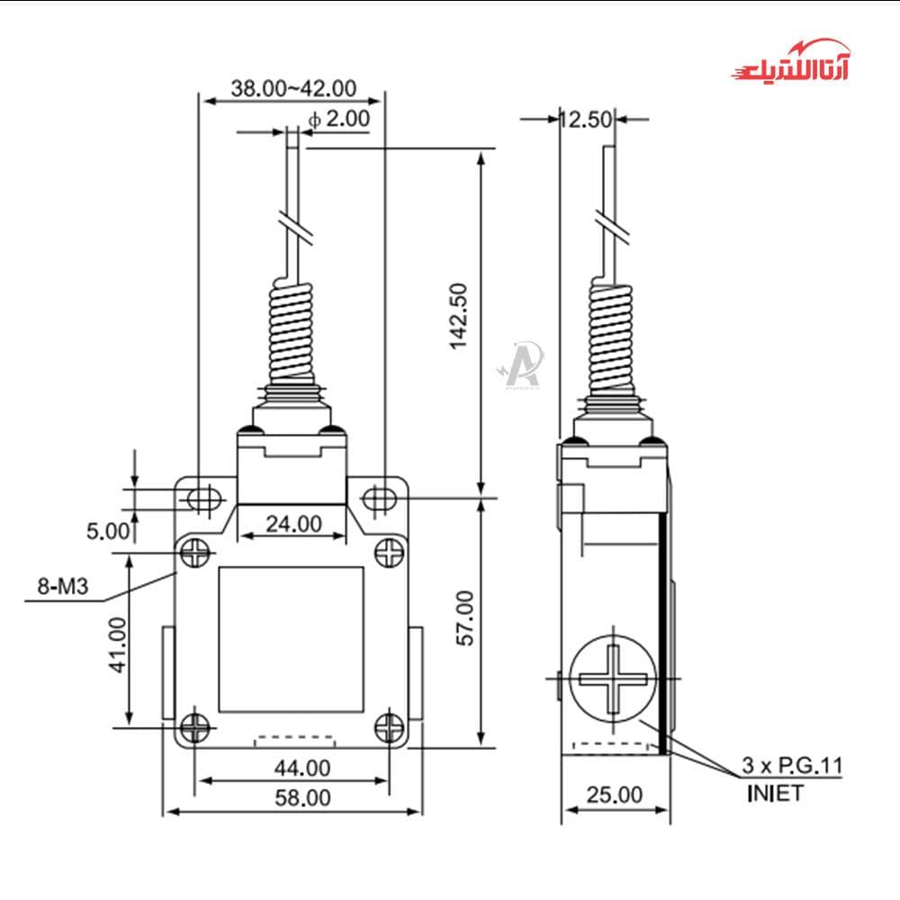 لیمیت سوئیچ آنتنی CNTD مدل CSA-061 — تصویر ۳