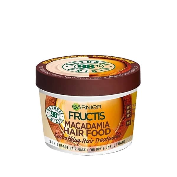ماسک غذای مو ماکادمیا گارنیر (Garnier Hair Food Macadamia) حجم 390ml — تصویر ۴