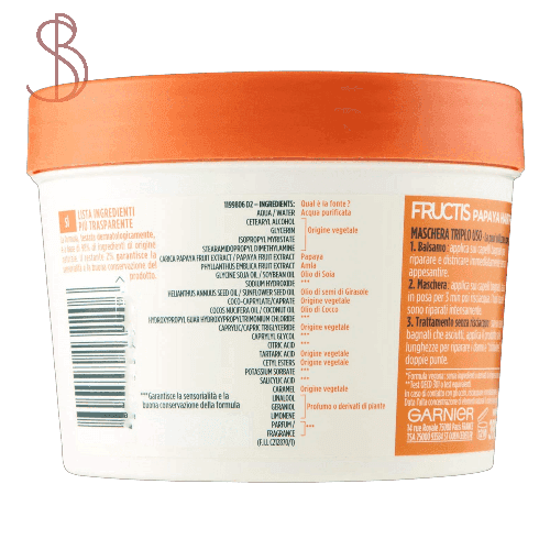 ماسک غذای مو پاپایا گارنیر (Garnier Hair Food Papaya) حجم 390ml — تصویر ۲