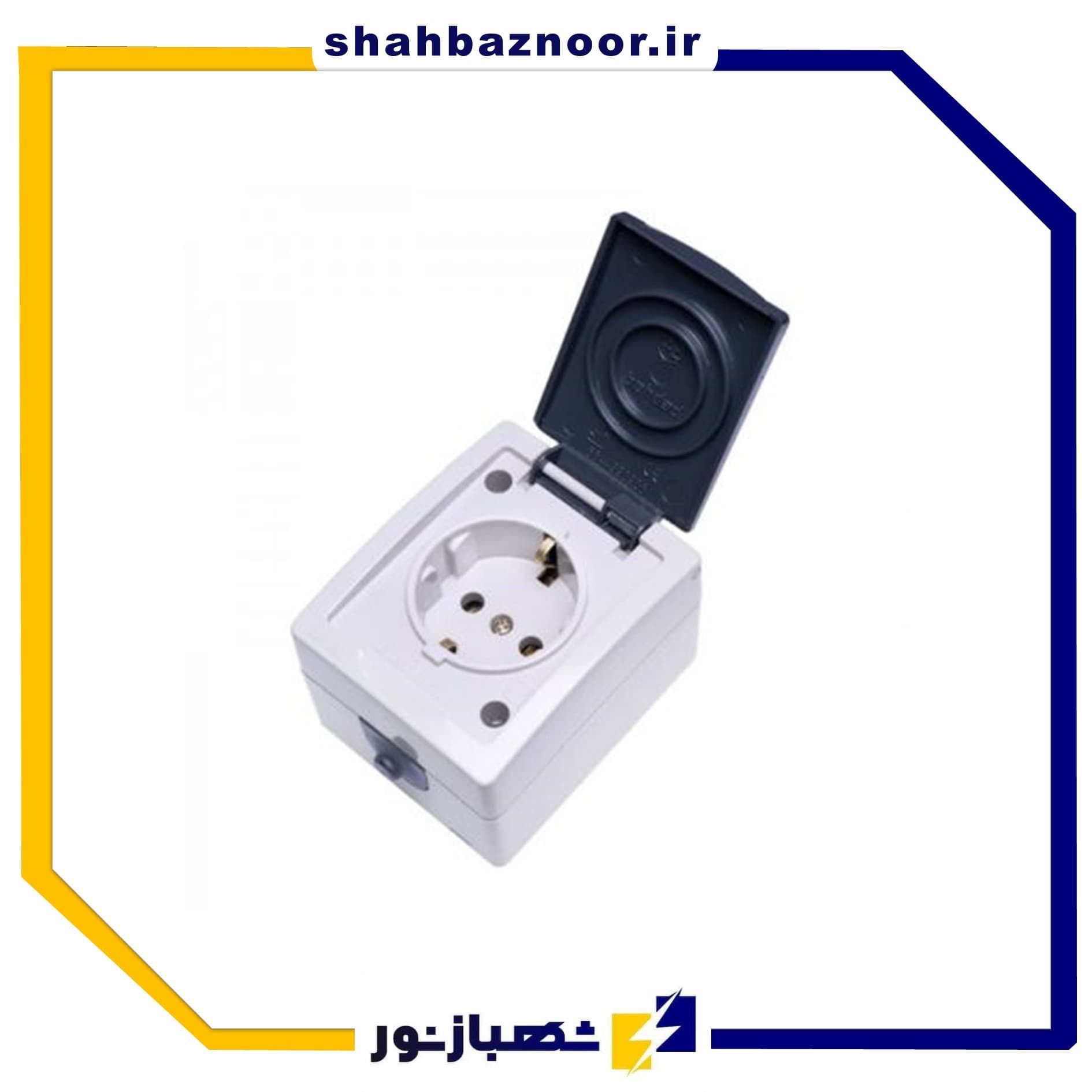 بهداد الکتریک پریز بارانی ارت دار (پلی) کد 24