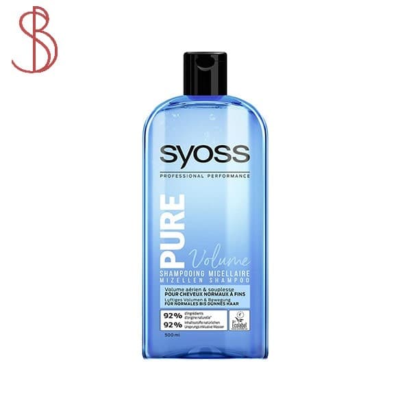 شامپو آبرسان و حجم دهنده مو سایوس 500 میل مدل pure Volume