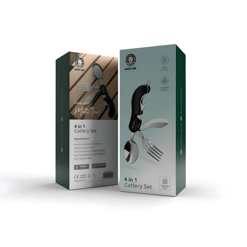 ست قاشق و چاقو کمپینگ گرین GREEN 4IN1 CUTLERY SET — تصویر ۶