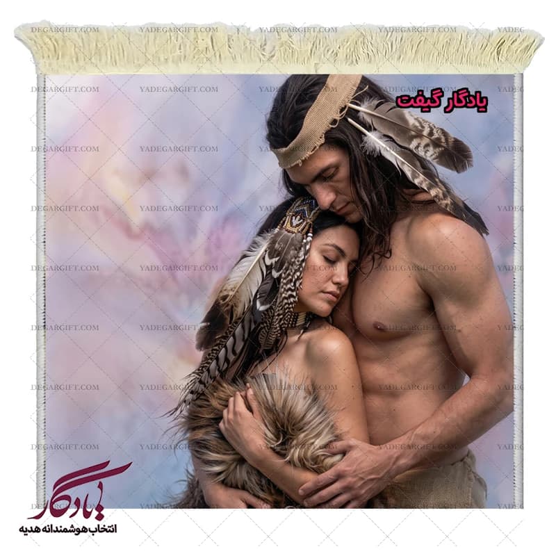 تابلو فرش ماشینی طرح دوشیزه رقص خورشید کد d32 — تصویر ۳