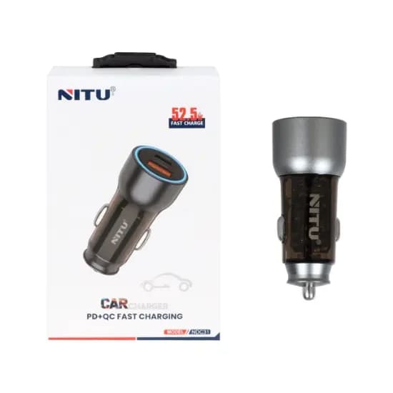 شارژر فندکی 52.5 وات نیتو مدل NITU NDC31 CAR CHARGER