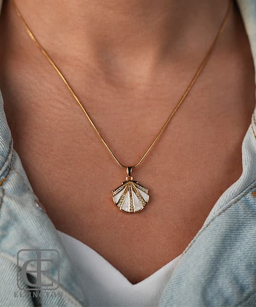 گردنبند استیل PINTEREST کد 5053