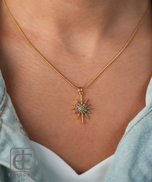 گردنبند استیل PINTEREST کد 5045