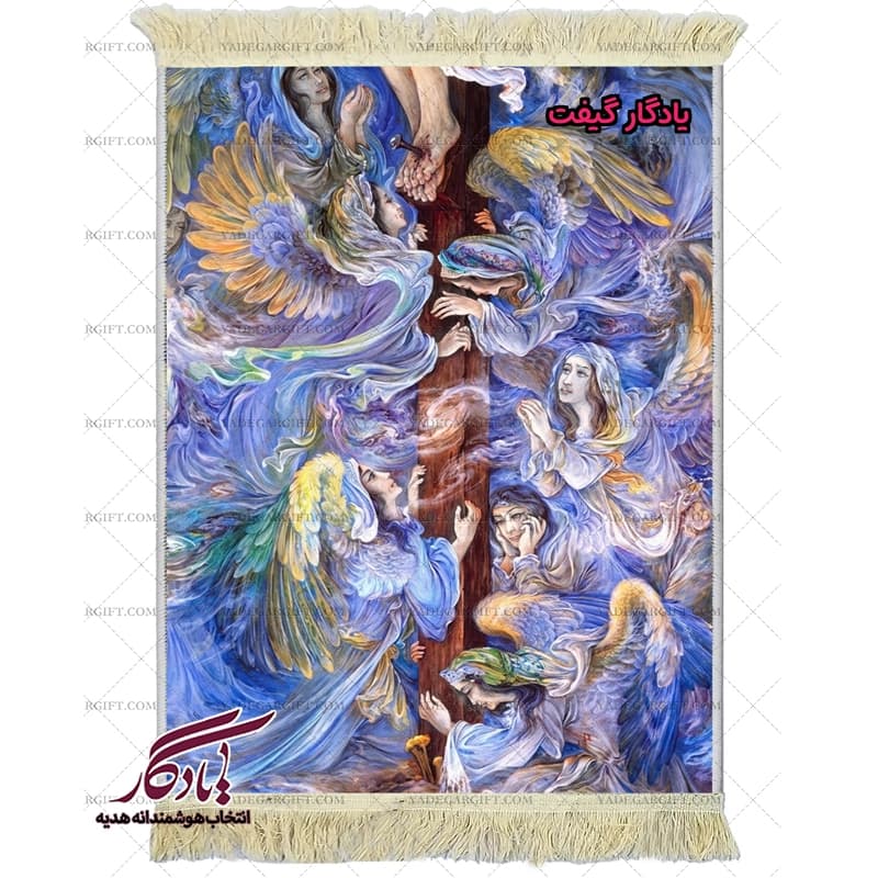 تابلو فرش مینیاتور عروج مسیح کد mi26