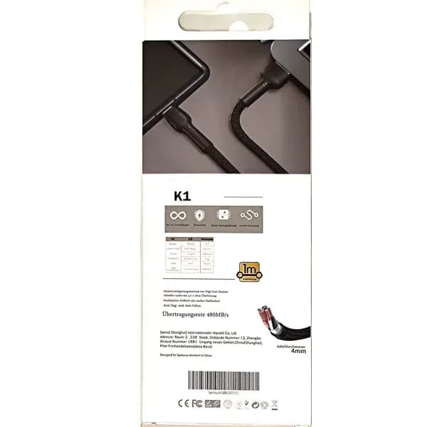 کابل شارژ USB به میکرو سی بای مدل SAYBUUY K1 MICRO با گارانتی — تصویر ۴