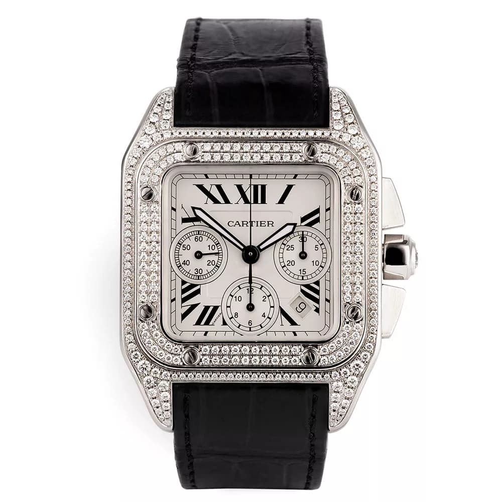 ساعت مچی زنانه کارتیر Cartier Santos Diamonds 8992C