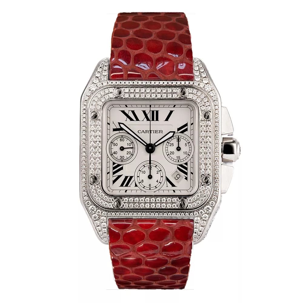 ساعت مچی زنانه کارتیر Cartier Santos Diamonds 8991C