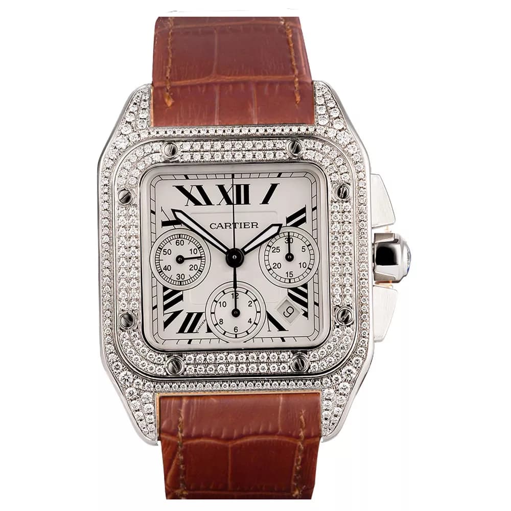 ساعت مچی زنانه کارتیر Cartier Santos Diamonds 8993C