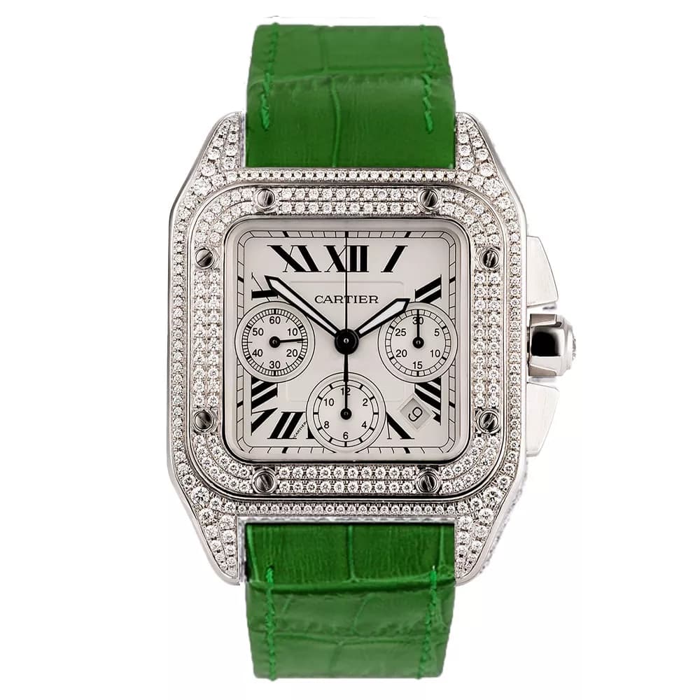 ساعت مچی زنانه کارتیر Cartier Santos Diamonds 8994C