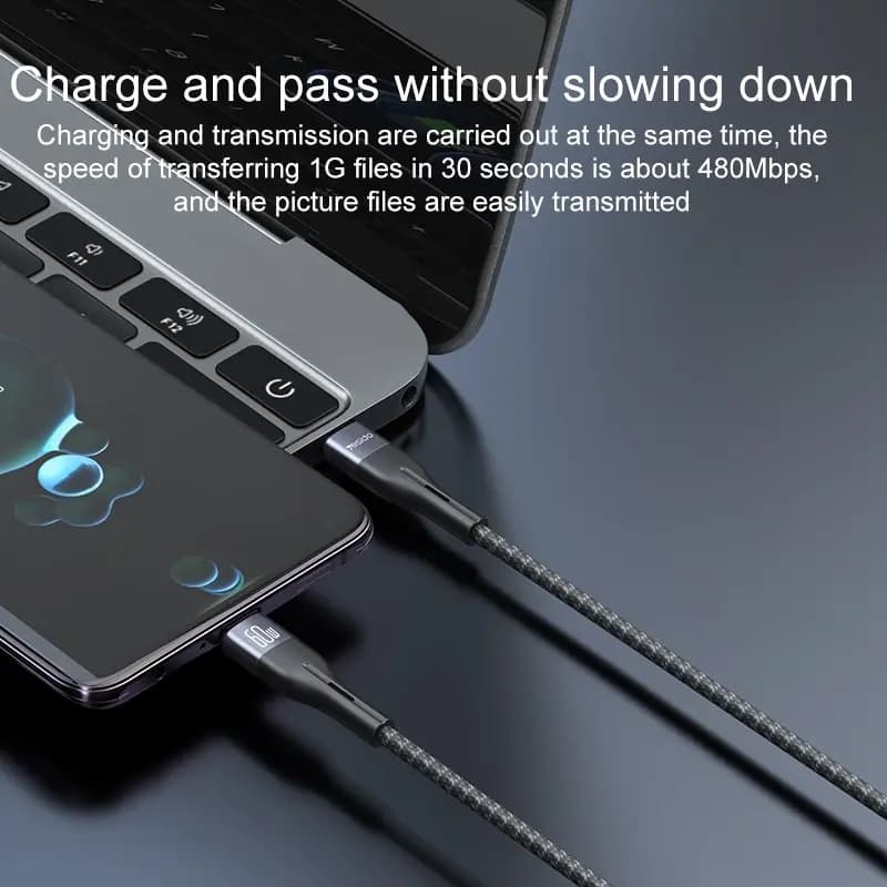کابل تایپ سی به آیفون یسیدو مدل YESIDO CA155 PD FAST CHARGE — تصویر ۵