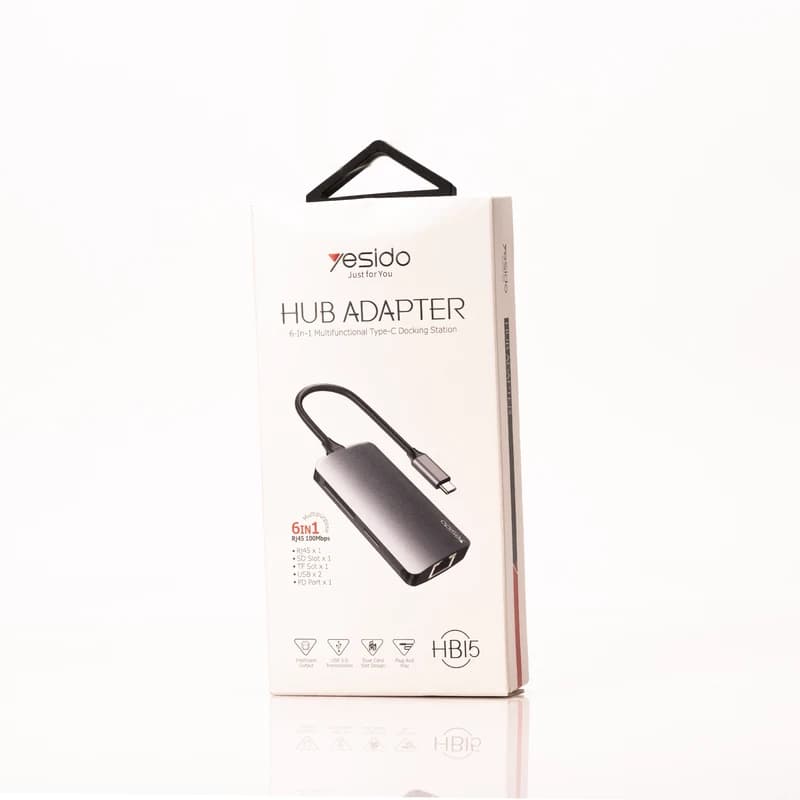 هاب 6 در 1 یسیدو مدل YESIDO HB15 HUB ADAPTER — تصویر ۸