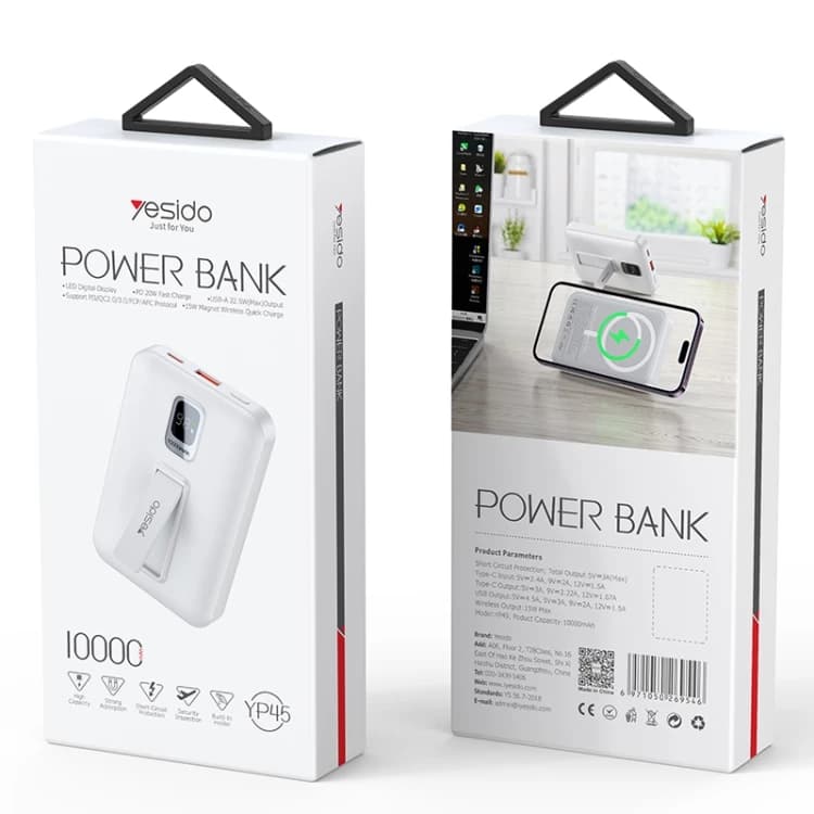 پاوربانک 10000میلی آمپر یسیدو مدل YESIDO YP45 POWER BANK — تصویر ۸