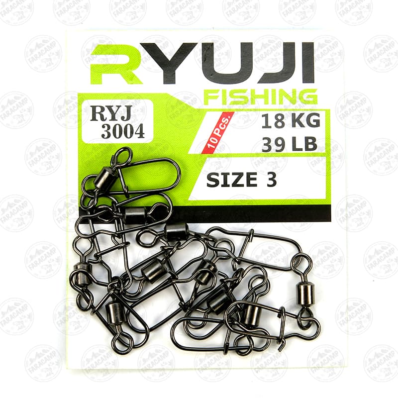 هرزگرد اسپینینگ قفل دار ریوجی RYUJI RYJ 3004 سایز 3 بسته ۱۰ عددی