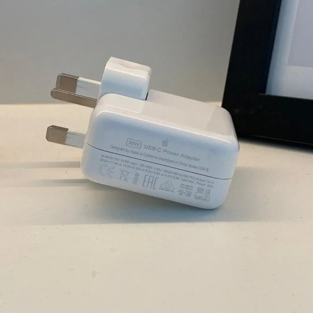 شارژر دیواری 35 وات اپل دو پورت مدل ZE/A 35W ( گارانتی بوف ) — تصویر ۵