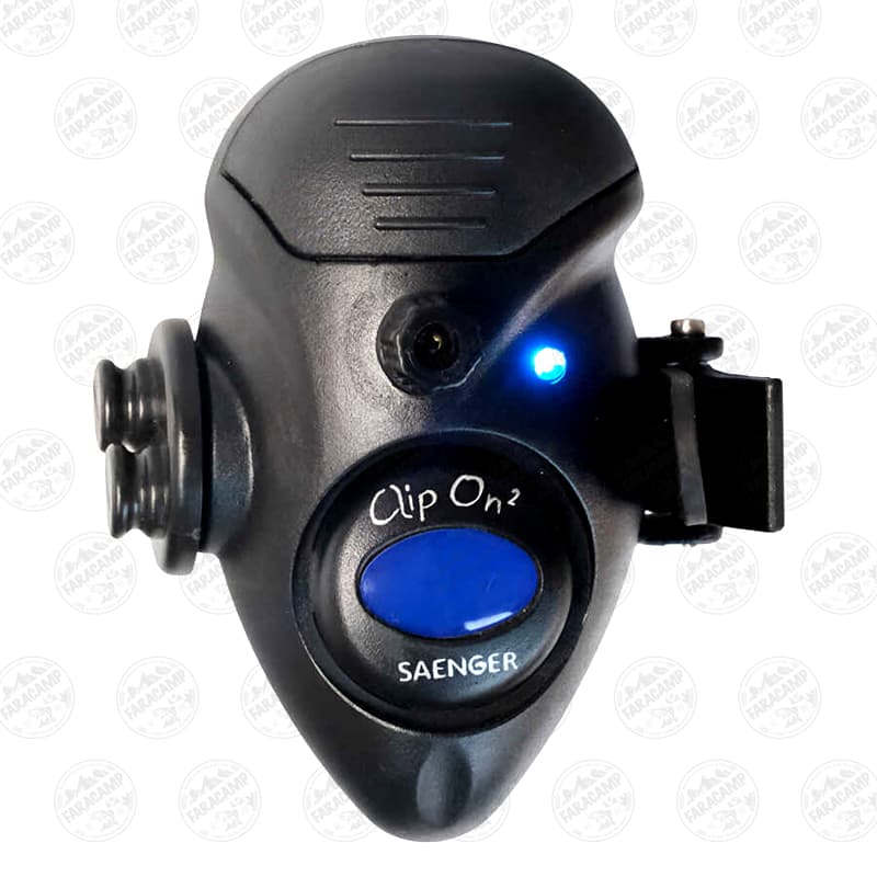 بازر (آژیر) روی چوب ماهیگیری چراغ آبی SAENGER CLIP ON II — تصویر ۳