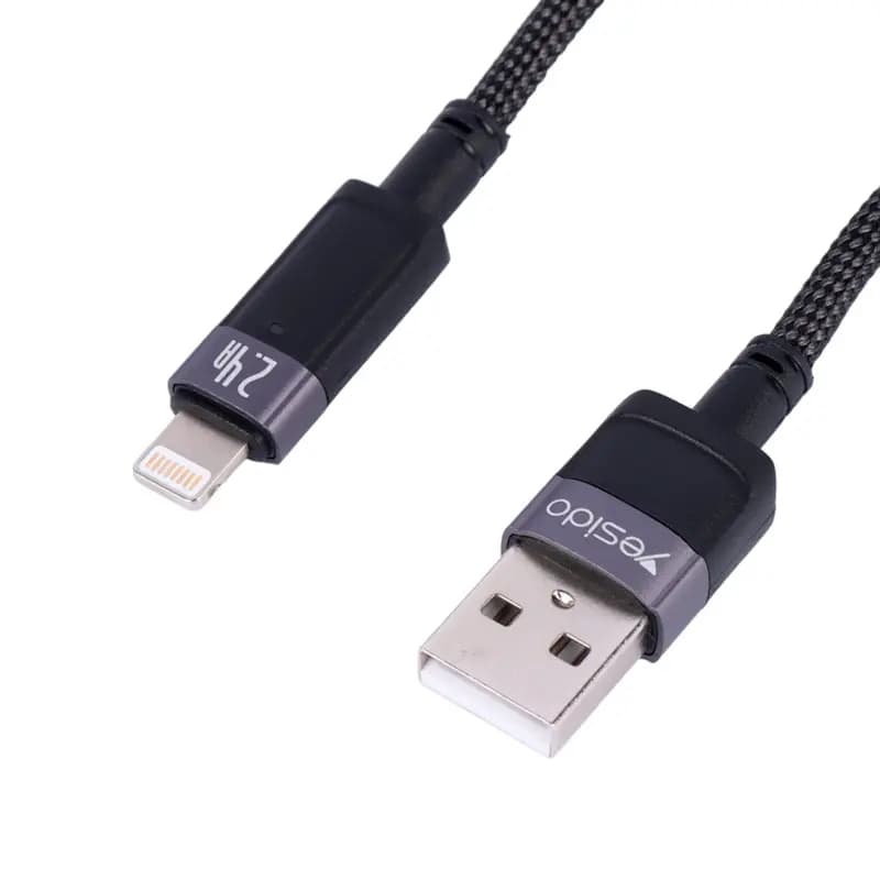 کابل USB به LITHNING یسیدو مدل YESIDO CA123L AUTO POWER OFF — تصویر ۵