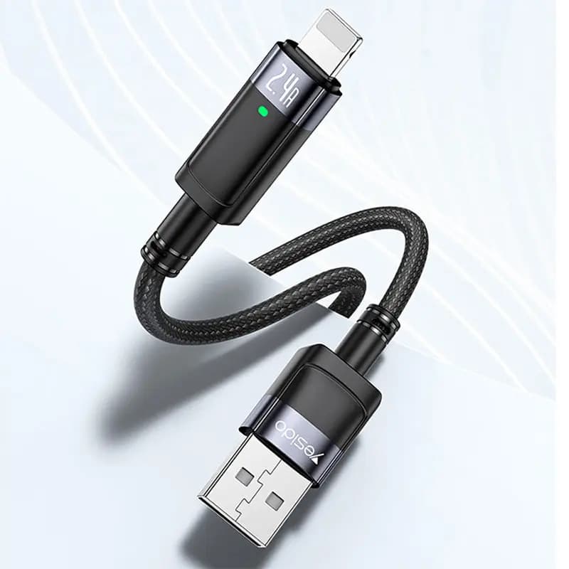 کابل USB به LITHNING یسیدو مدل YESIDO CA123L AUTO POWER OFF — تصویر ۴