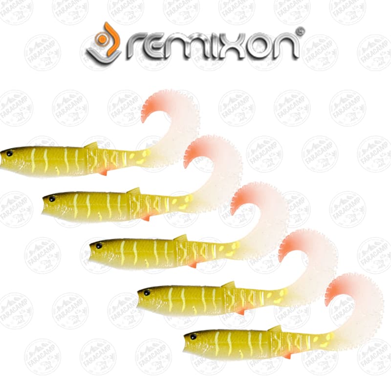 لور ماهی ژله ای دم داسی رمیکسون اردک ماهی ۱۰.۵سانتی بسته ۵ عددی REMIXON BUSTER CURTAIL