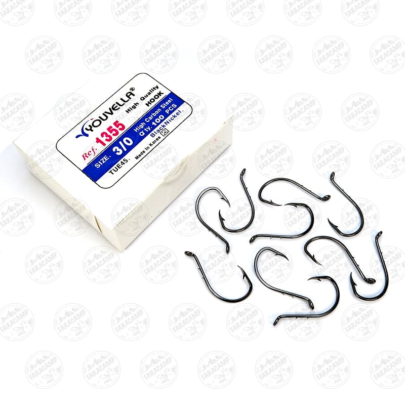 قلاب نیکل یوولا سایز ۳/۰ مدل Youvella 1355 بسته ۱۰ عددی — تصویر ۲