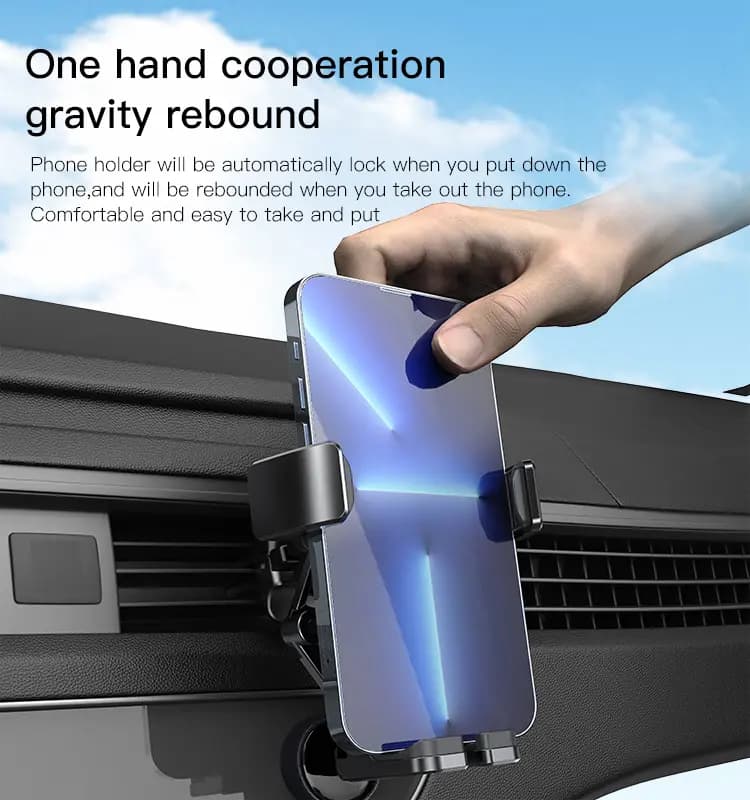 هولدر جاذبه ای دریچه کولر یسیدو مدل YESIDO C166 GRAVITY HOLDER — تصویر ۵